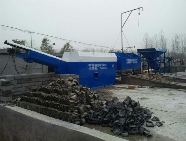 中鐵四局連鎮(zhèn)客專(zhuān)砂石分離機(jī)現(xiàn)場(chǎng)